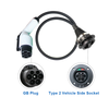 EVTAURUS Typ 2 bis GBT EV -Adapter (IEC 62196 bis GB/T) Chinesische Elektrofahrzeuge an den Stationen vom Typ 2 aufladen