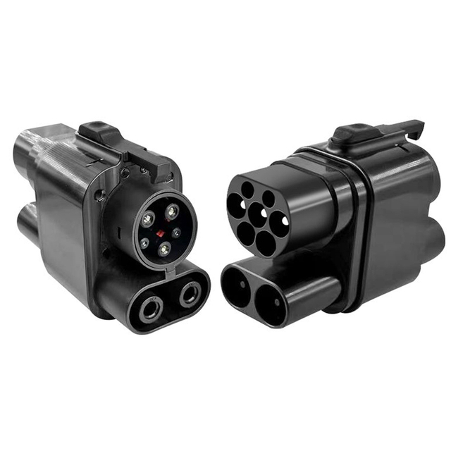 Sicherer und zuverlässiger CCS2 bis CCS1 -Kompatibilität DC Fast Ladegerät Adapter 
