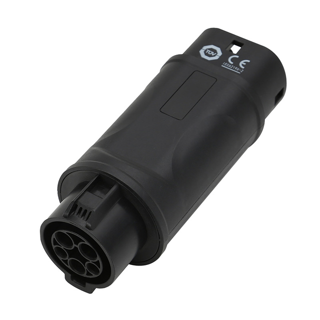 Typ1 bis Typ 2 EV -Adapter 16A/32A Einphase ohne Kabel von 32A Typ 1 (SAE J1772) männlich zu Typ 2 (IEC62196) weiblich