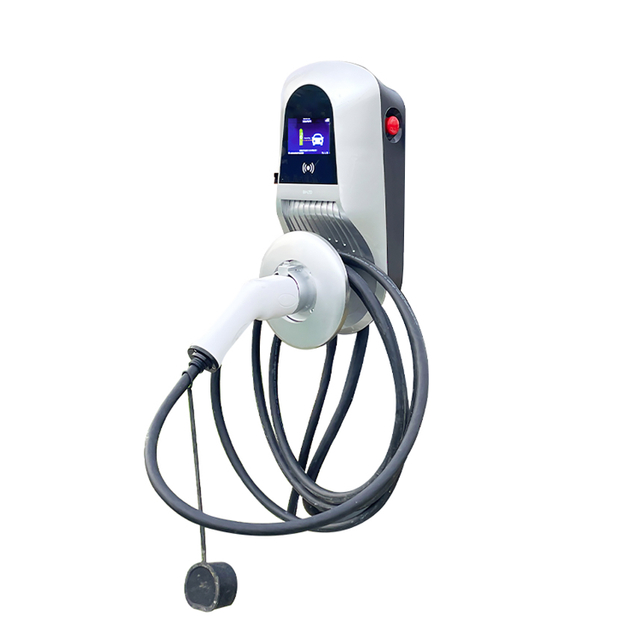 JT20 Basic EV-Ladestation （16A 32a 7,2 kW 11 kW 22 kW） mit 5 m oder angepasster Länge Kabel SAE J1772 & IEC 62196-2 Plug-Evtaurus 