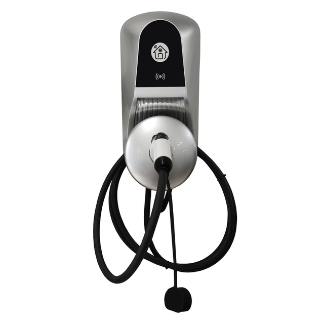  RFID -Karte Europäische Standard -wasserdichte Kunststoffspannungsüberwachung 22 kW Wechselstrom -EV -Ladegerät