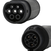 16A/32A Einphasen -integrierter Adapter ohne Kabel von Typ 1 Socket bis Typ 2 weiblicher Stecker