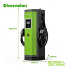  Umweltfreundlich 60 kW 120 kW DC CCS2 2 Gun Hochleistungs-EV-Ladestation für den Heim und kommerziellen Gebrauch